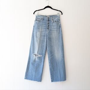 NWT Splendid High Waist Crop Wide Leg Blue Jeans, size 28